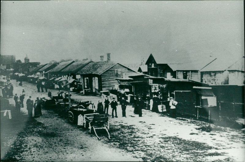 Nordmaling's market in the 1890s - Vintage Photograph