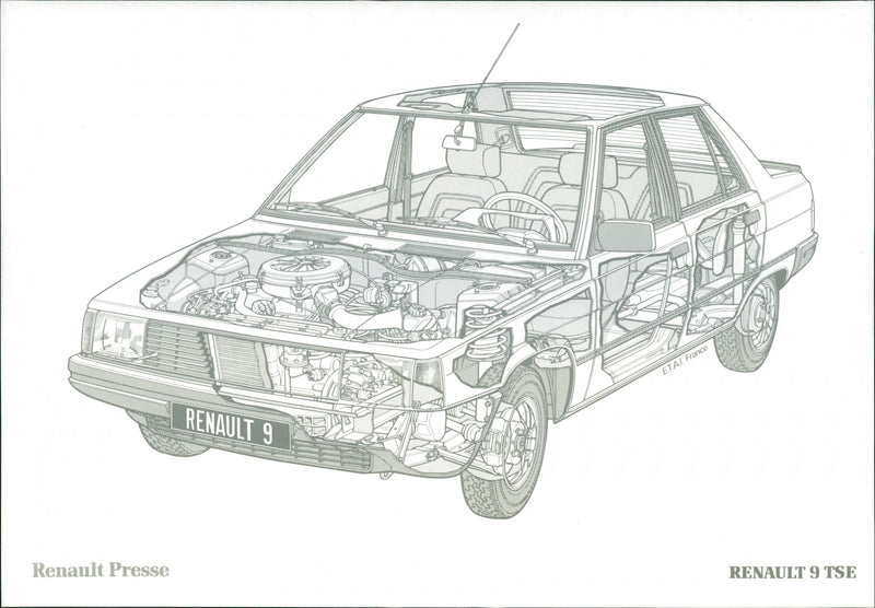 Renault 9 TSE - Vintage Photograph