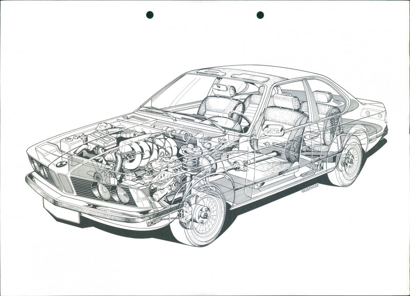 BMW 630 CS and BMW 633 CSi - Vintage Photograph