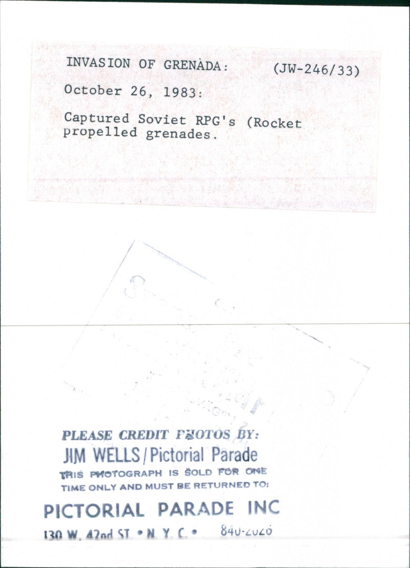 Omhändertagna RPG missilier - Vintage Photograph