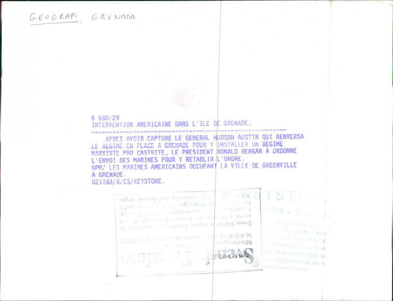 Amerikanska soldater i Grenada - Vintage Photograph