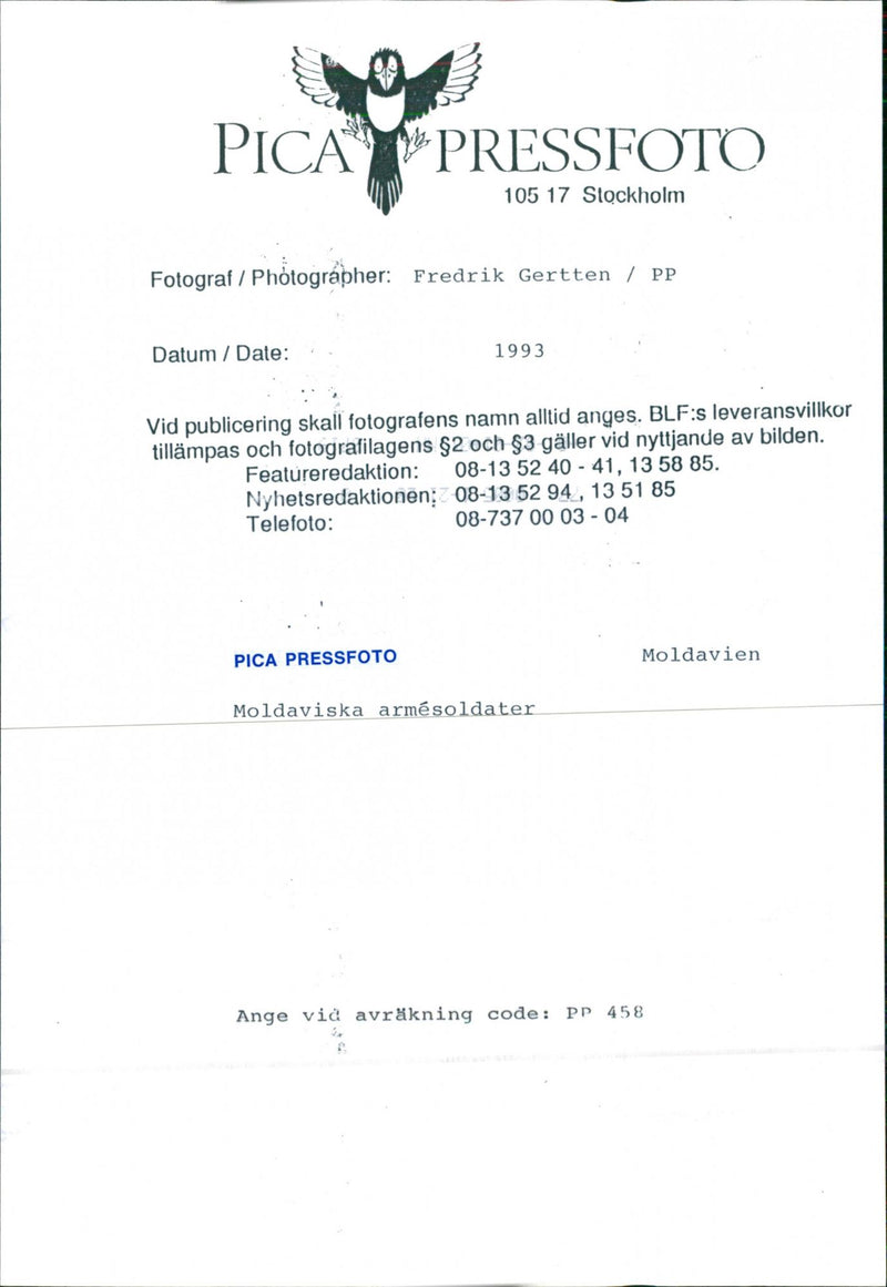 Moldovan army soldiers - Vintage Photograph