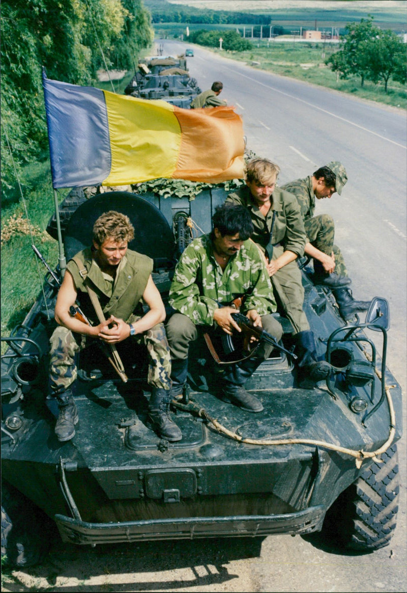 Moldovan army soldiers - Vintage Photograph