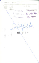 1982 MRS SHELF FALCON ARCHIVE ANIMALS BIRD HUNTING CASE FOLDER AWARD YATET FATHER - Vintage Photograph