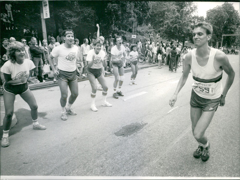 Stockholm Marathon 1984 - Vintage Photograph