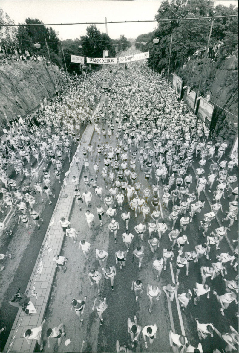 Stockholm Marathon 1984 - Vintage Photograph