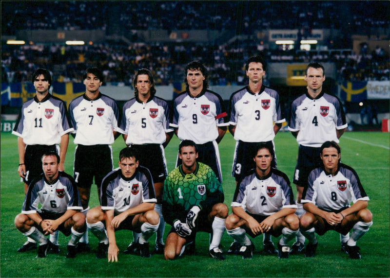 Austria National Soccer Team - Vintage Photograph