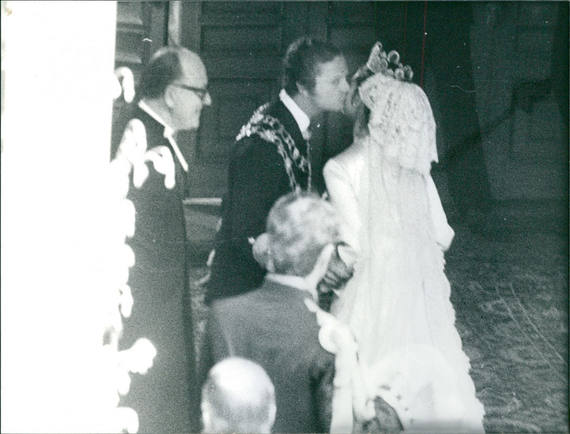 The marriage of Carl XVI Gustaf and Silvia Sommerlath - Vintage Photograph