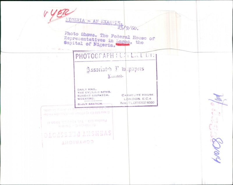 Det Federala Representanthuset i Lagos, Nigeria - Vintage Photograph