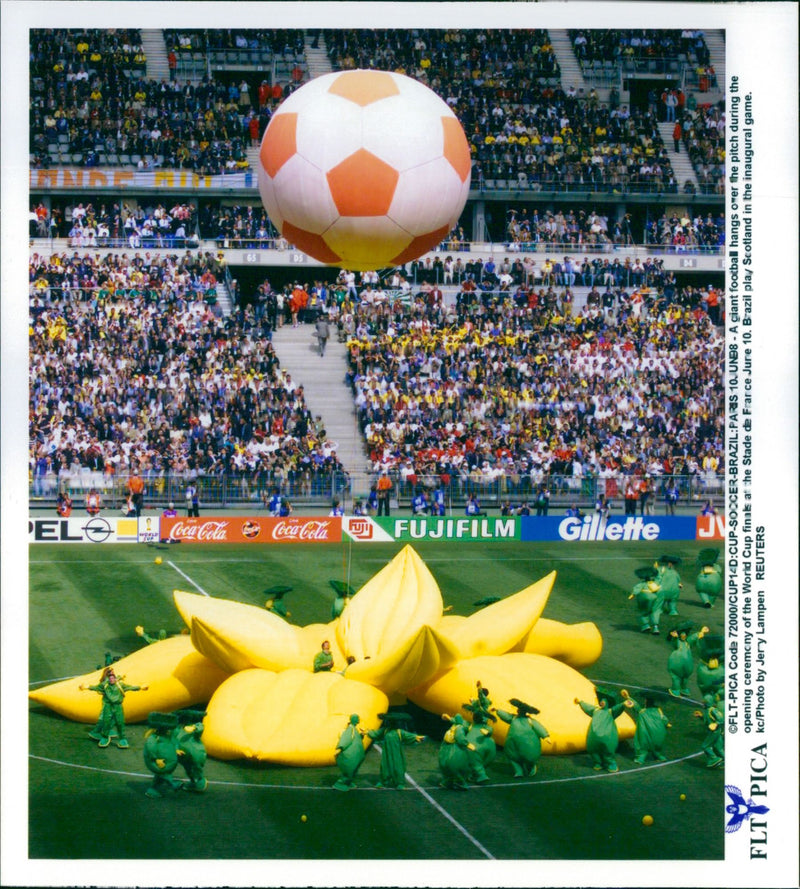 Soccer World Cup 1998 Opening and closing - Vintage Photograph