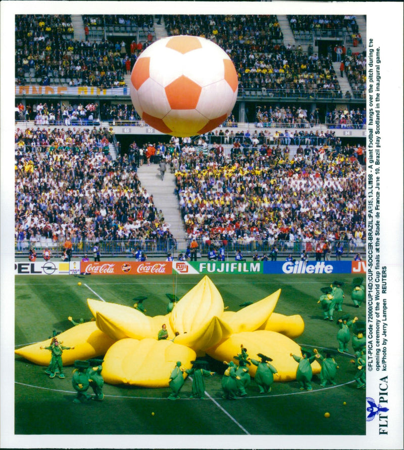 Soccer World Cup 1998 Opening and closing - Vintage Photograph