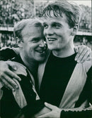 Nacka and the Chef after the Chef's success debut against Djurgården - Vintage Photograph