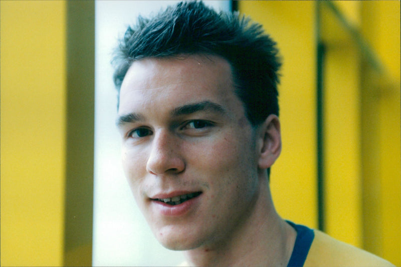 Patrik Andersson, the Swedish national football team - Vintage Photograph