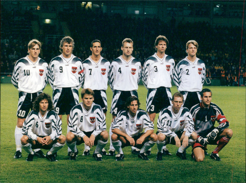 Austria National Soccer Team - Vintage Photograph