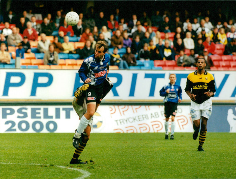 AIK - Halmstad. Peter Vougts in Halmstad - Vintage Photograph