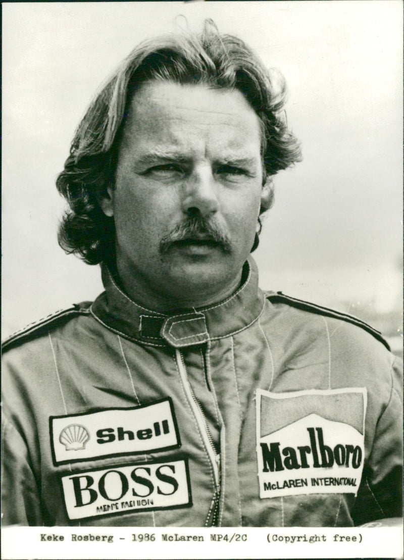 Keke Rosberg - Vintage Photograph