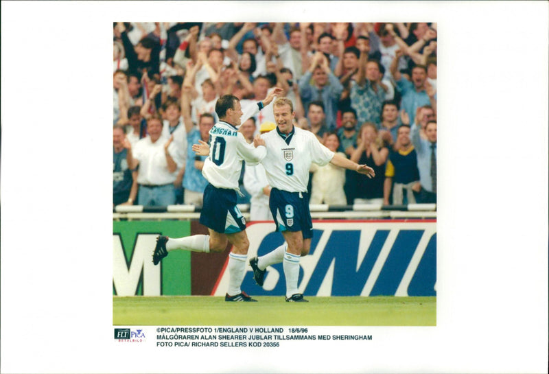 Alan Shearer & Sheringham - Vintage Photograph