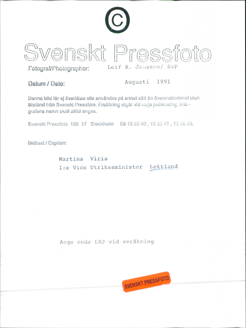 Martins Viris - Vintage Photograph