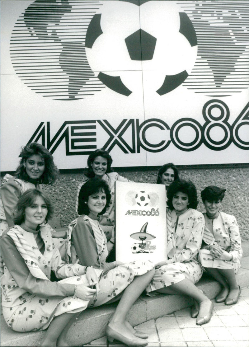 Fotbolls VM Mexiko 1986 - Vintage Photograph