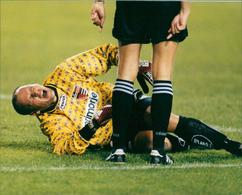 Robert Volk, goalkeeper NK Primorje, Slovenia - Vintage Photograph