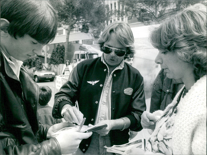 Keke Rosberg in Monaco - Vintage Photograph