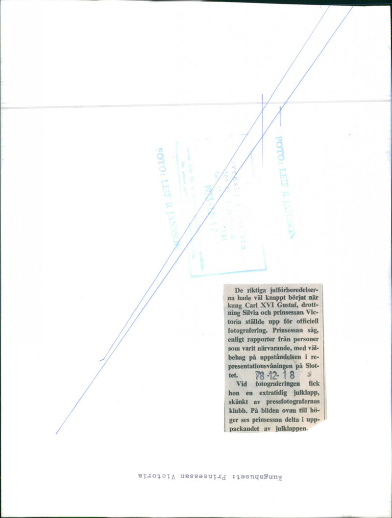 The Royal Family Christmas celebration - Vintage Photograph