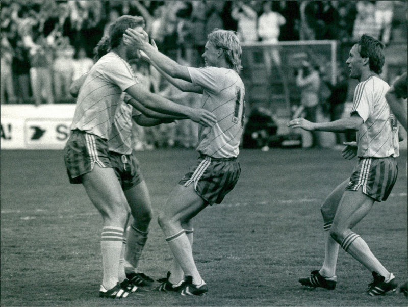 Fotbolls VM Sverige - Tjeckoslovakien - Vintage Photograph