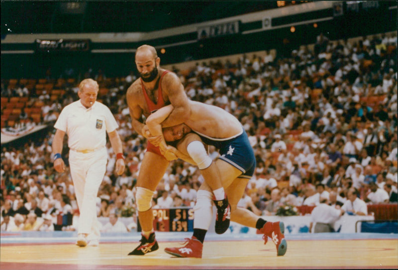 Olympic Wrestlers - Vintage Photograph