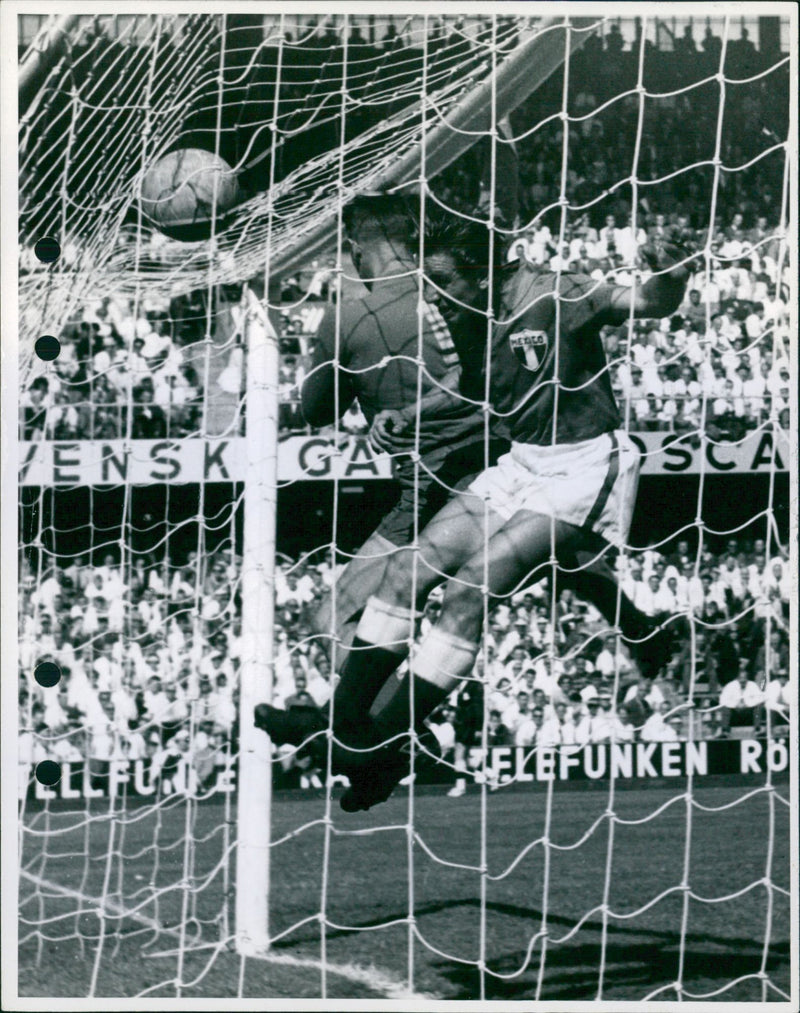 Fotbolls VM Mexico - Sverige - Vintage Photograph