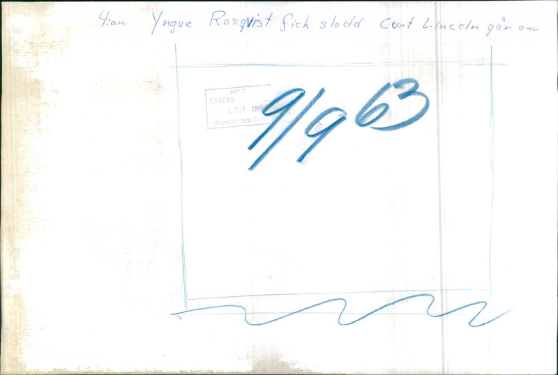 Yngve Rosqvist - Vintage Photograph