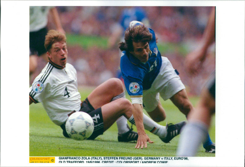 Gianfranco Zola & Steffen Freund - Vintage Photograph