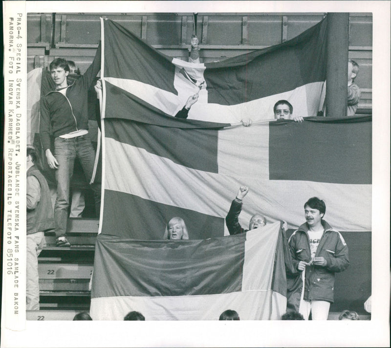 Svenska fans - Vintage Photograph