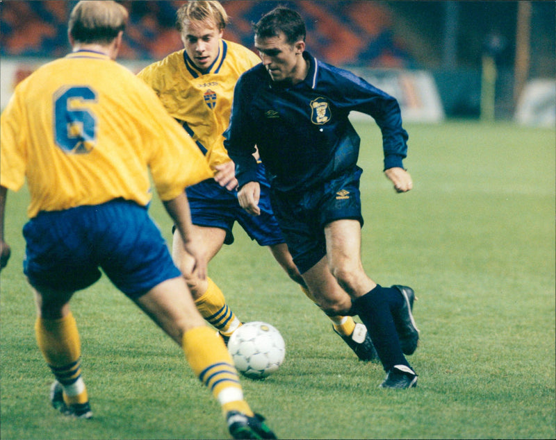 Soccer World Cup Scotland B - Sweden B - Vintage Photograph