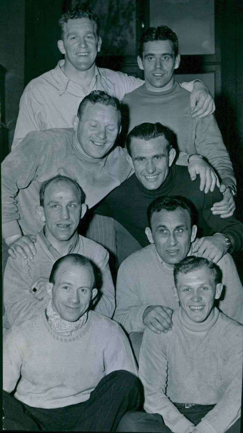 Olympic Wrestlers - Vintage Photograph