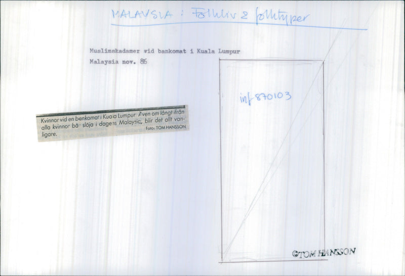 TERTERA UDARA DIRAIA MALAYSIA ROY MODEL INTERNATIONAL AIRCRAFT - Vintage Photograph