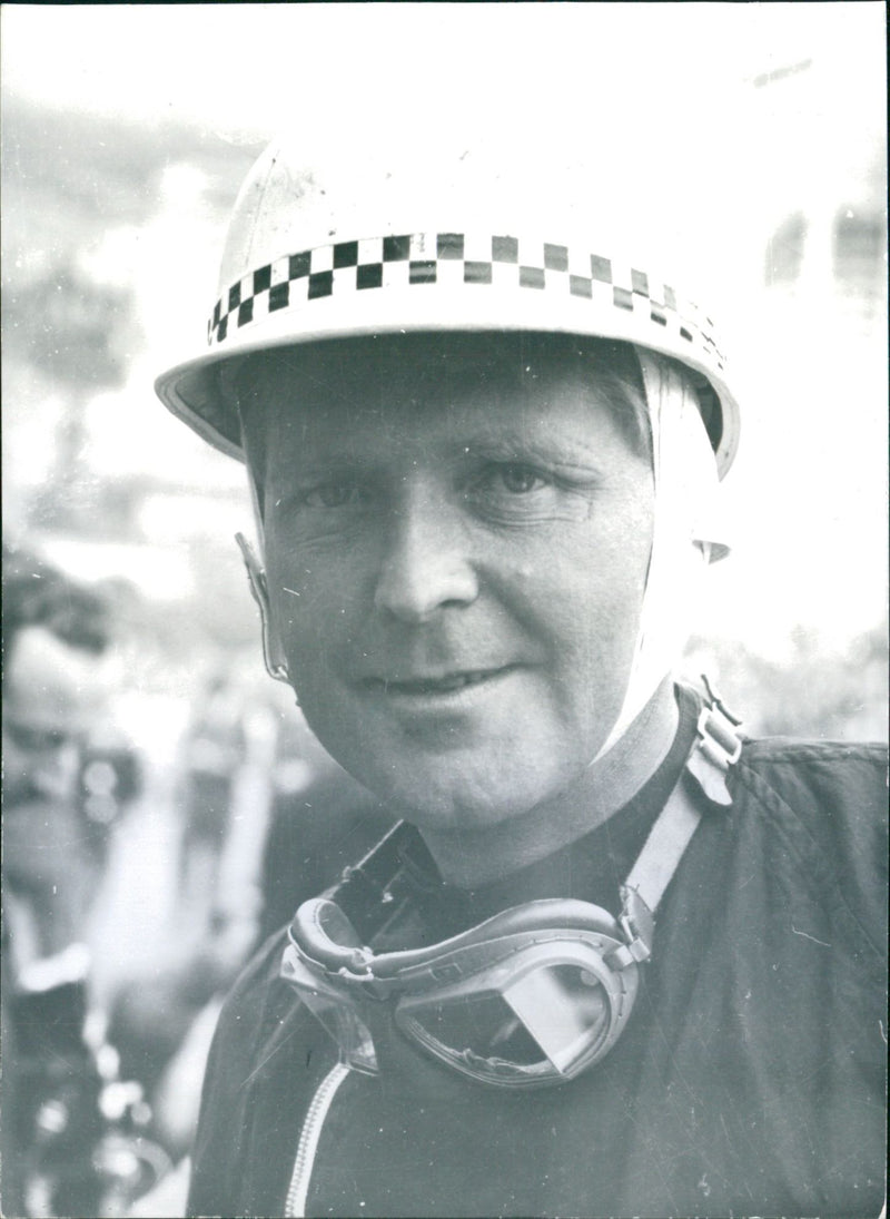 Competition driver Yngve Rosqvist - Vintage Photograph
