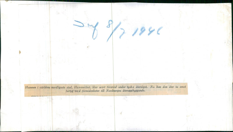 Hammerfest - Vintage Photograph