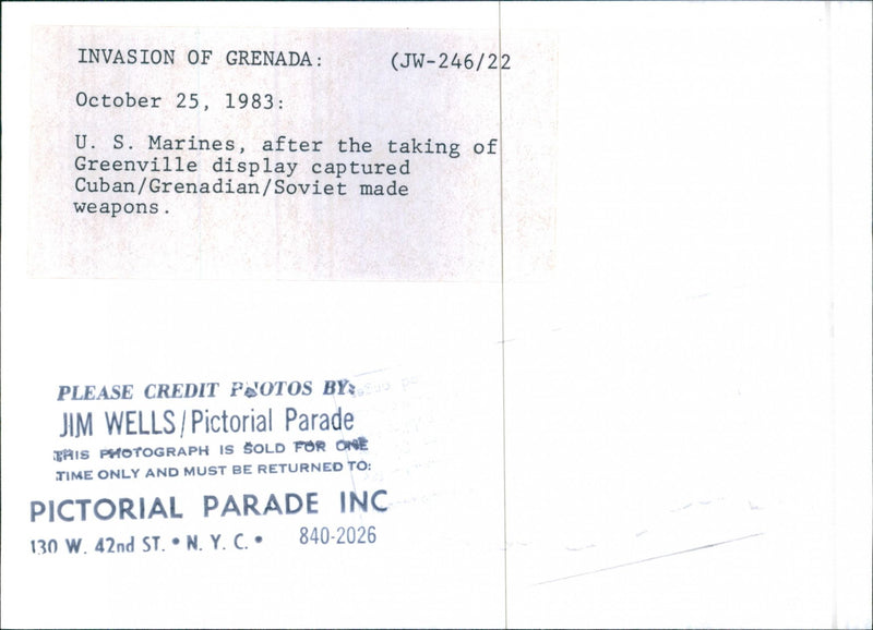 Amerikanska soldater i Grenada - Vintage Photograph