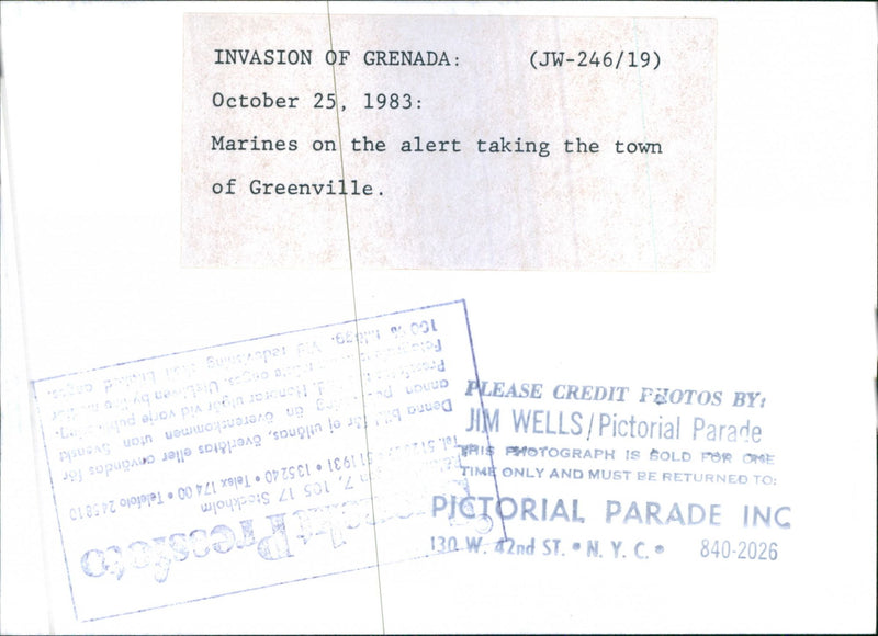 Soldater patrullerar i Greenville - Vintage Photograph