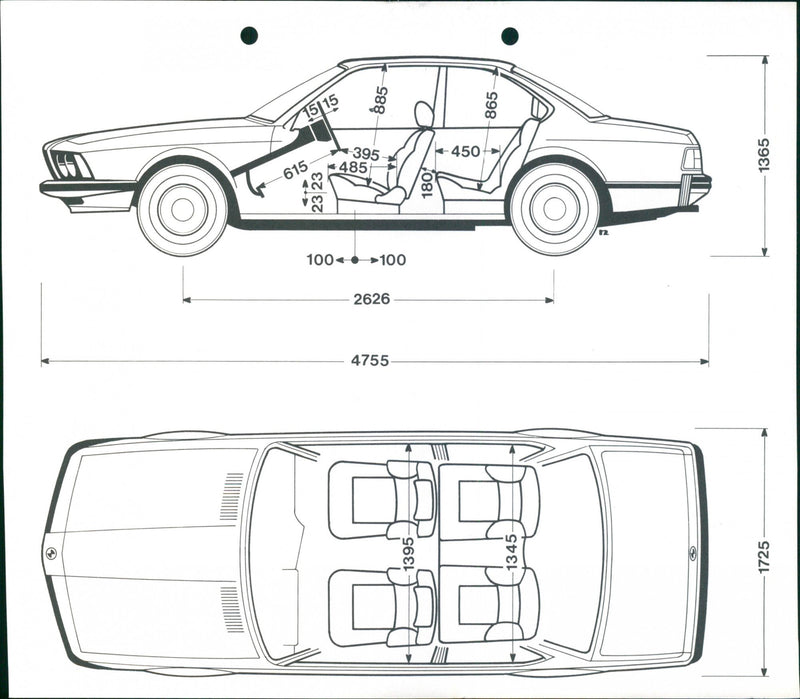 BMW 630 CS and BMW 633 CSi - Vintage Photograph