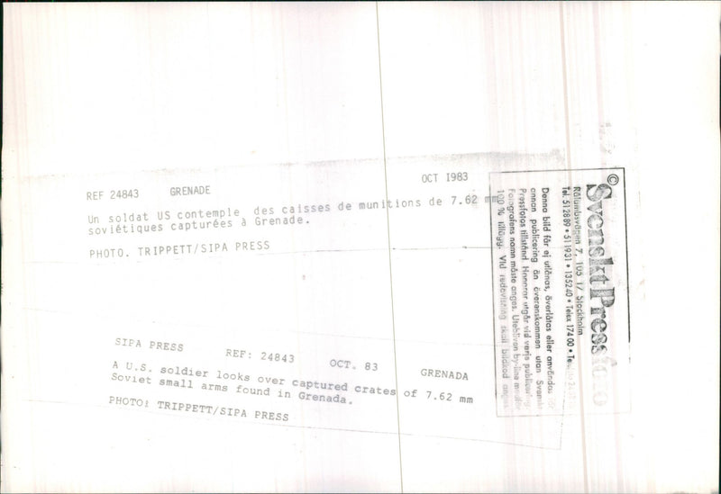 Amerikanska soldater i Grenada - Vintage Photograph