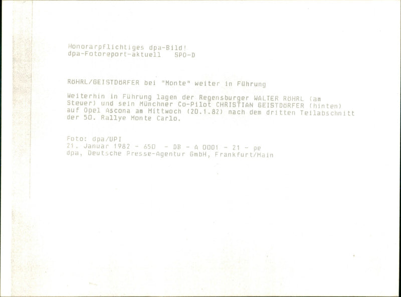 1982 REGENSBURGER WALTER ROHRL WHEEL AND HIS MUNCHNER SVORONO - Vintage Photograph