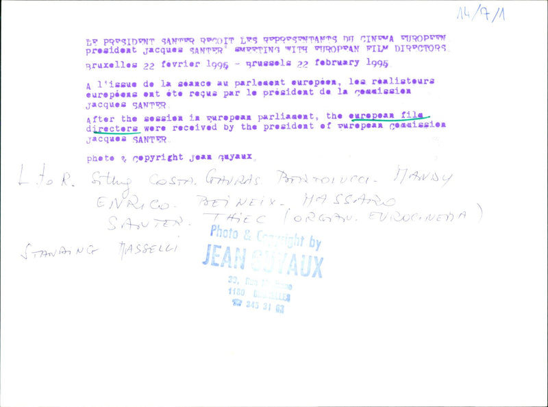 Jacques Santer - Vintage Photograph