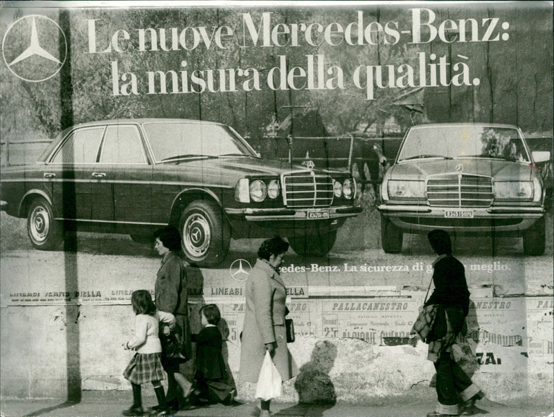 Mercedes advertising in Italy - Vintage Photograph