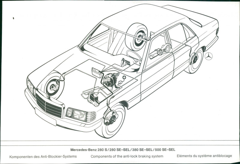 Mercedes-Benz 280 S and 280,380,500 SE-SEL - Vintage Photograph