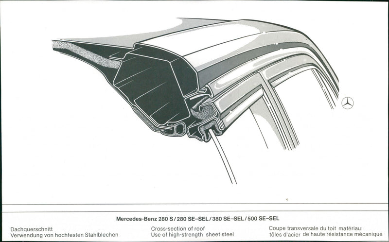 Mercedes-Benz 280 S and 280,380,500 SE-SEL - Vintage Photograph
