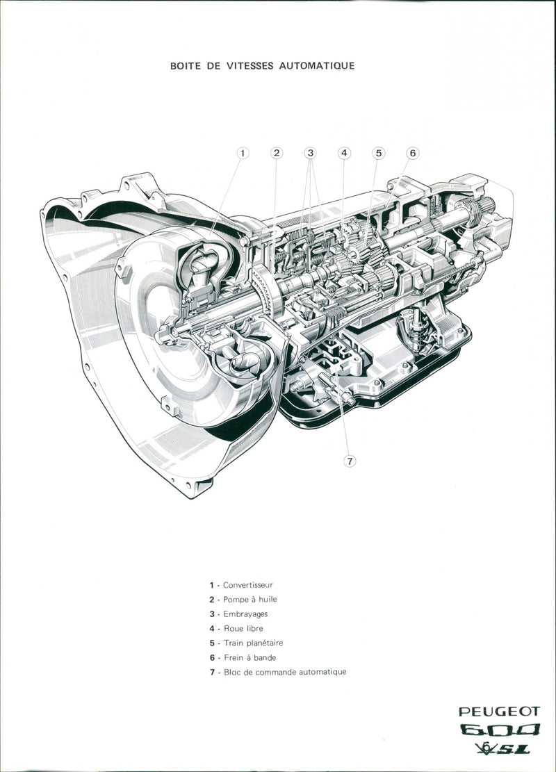 Peugeot 600 V6 SL - Vintage Photograph