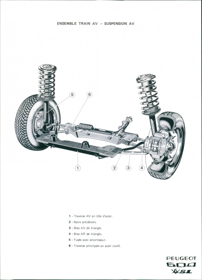Peugeot 600 V6 SL - Vintage Photograph