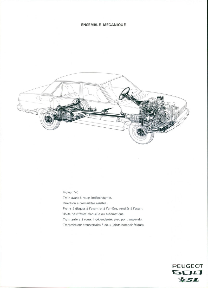 Peugeot 600 V6 SL - Vintage Photograph