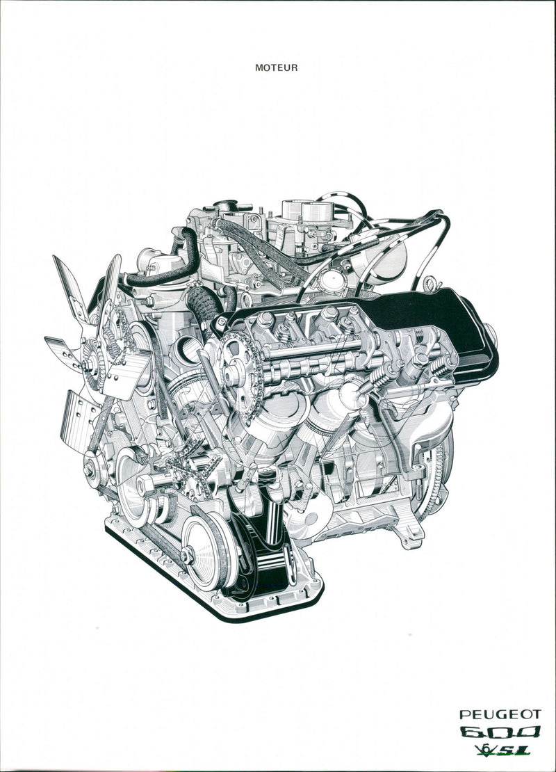 Peugeot 600 V6 SL - Vintage Photograph
